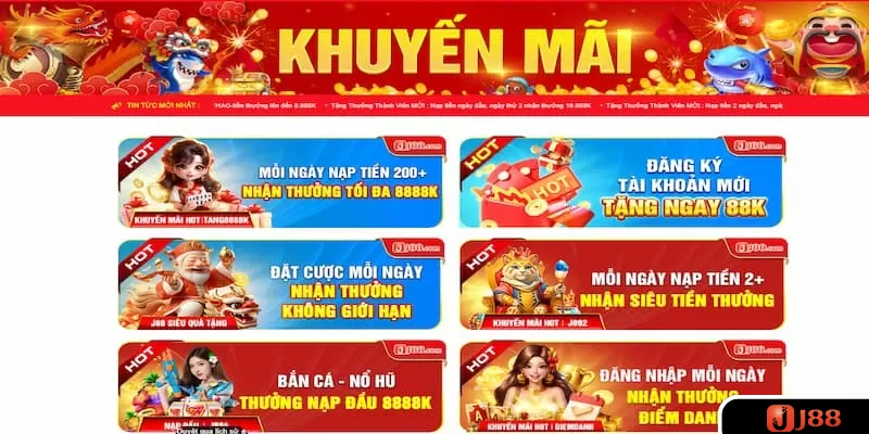 Thông tin tổng quan về khuyến mãi đăng nhập mỗi ngày tại J88